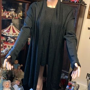 Duma hand loomed in Ca two piece sweater and cardigan set approximately size L
